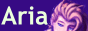 88x31 pixel button with the text 'Aria' and the top half of a human human face on the right hand side